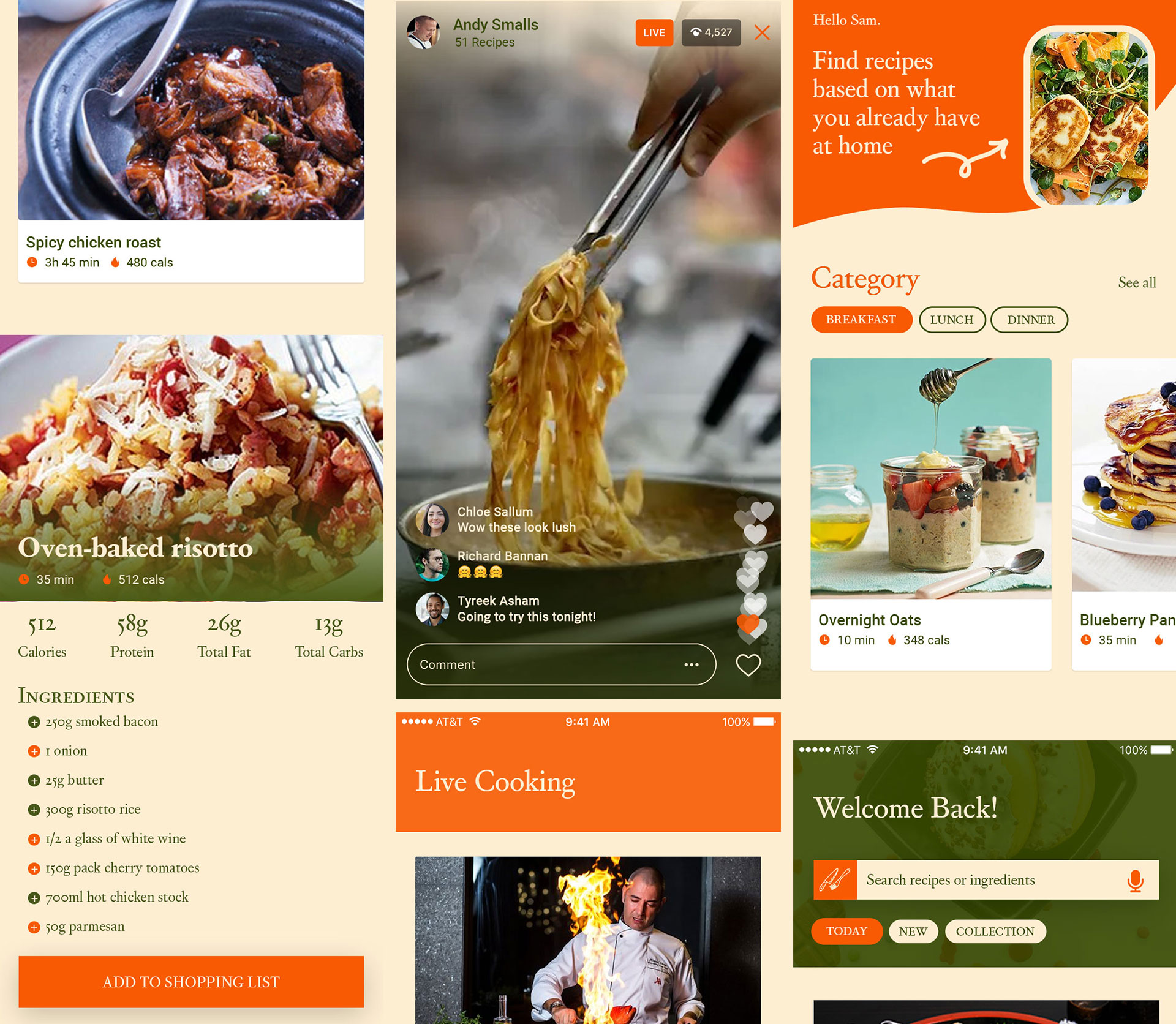 Food App & Web Design