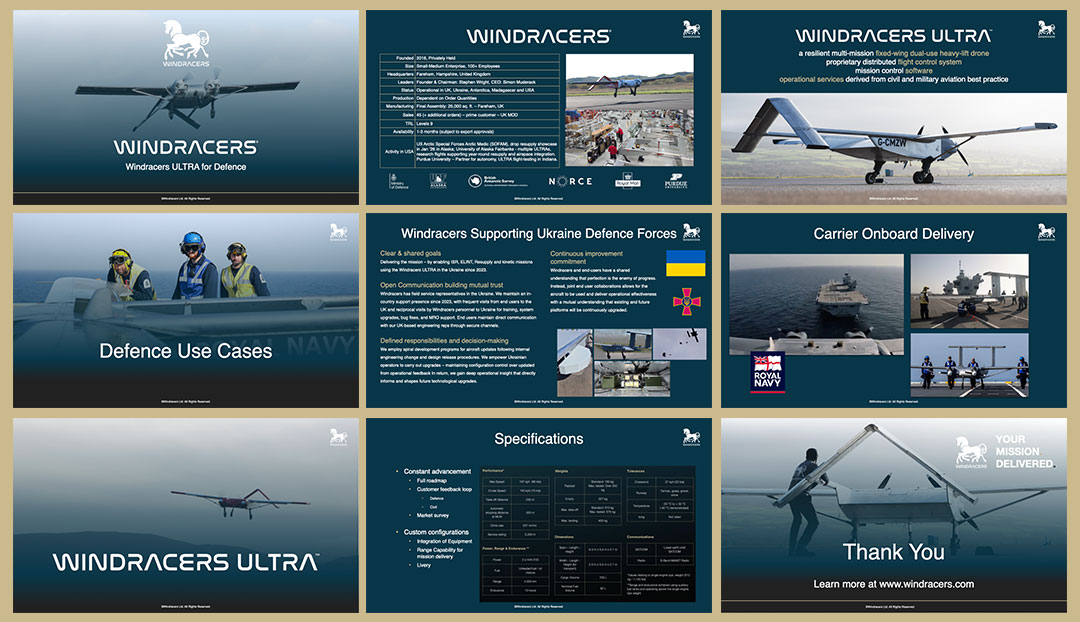 Windracers Sales Deck Template