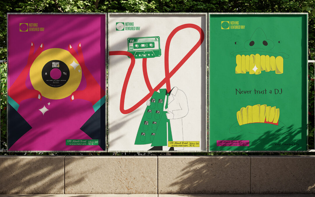 Logo & campaign design for a record store