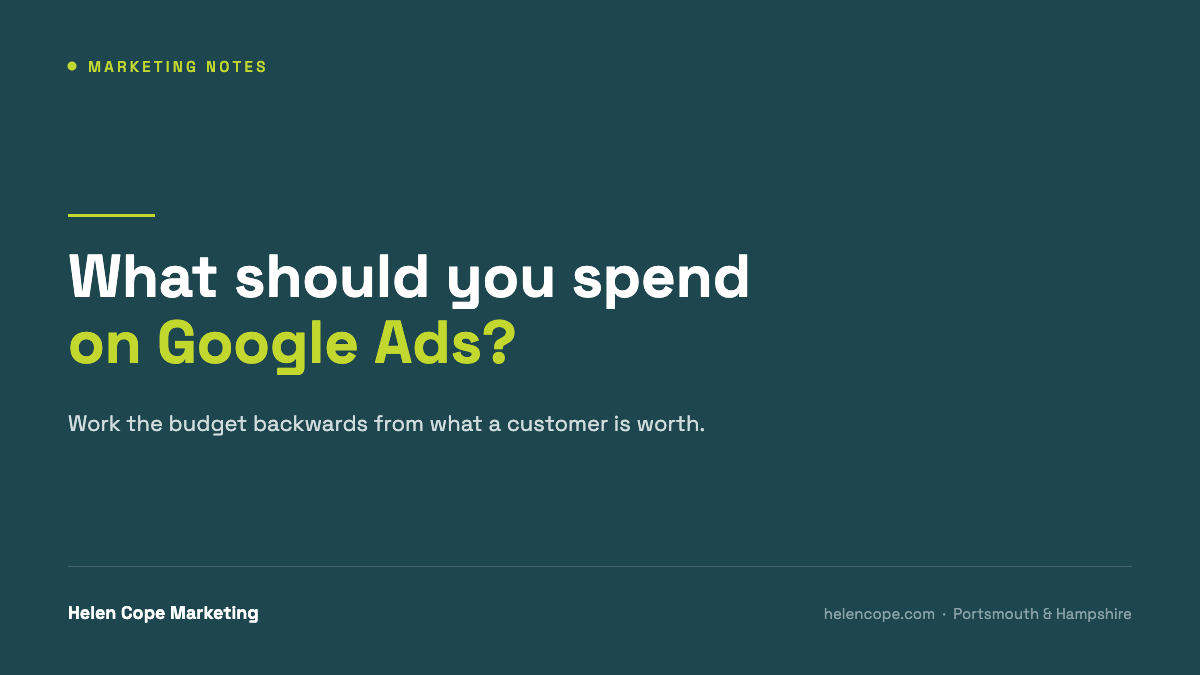 What should a small business spend on Google Ads? How to set a budget you can defend