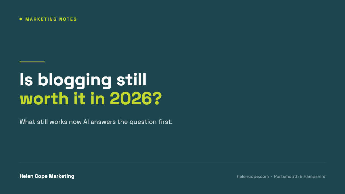 Is blogging still worth it in 2026, now AI answers the question first?
