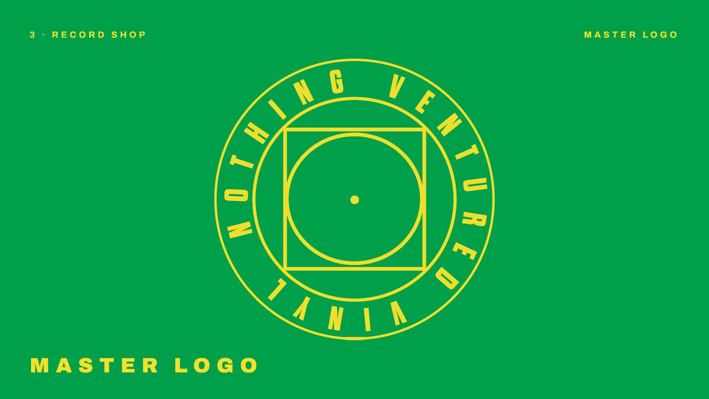 Page 3 of the NVV record store brand guidelines